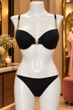 Noir Luxe Chain Lingerie Set