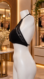 Midnight Crochet Halter Top