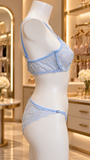 Sky Bloom Lace Lingerie Set