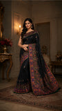 Emrald Green Heritage Paisley Saree