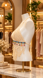 Boho Pearl Crochet Bralette
