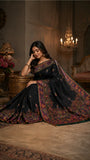 Emrald Green Heritage Paisley Saree