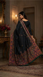 Emrald Green Heritage Paisley Saree