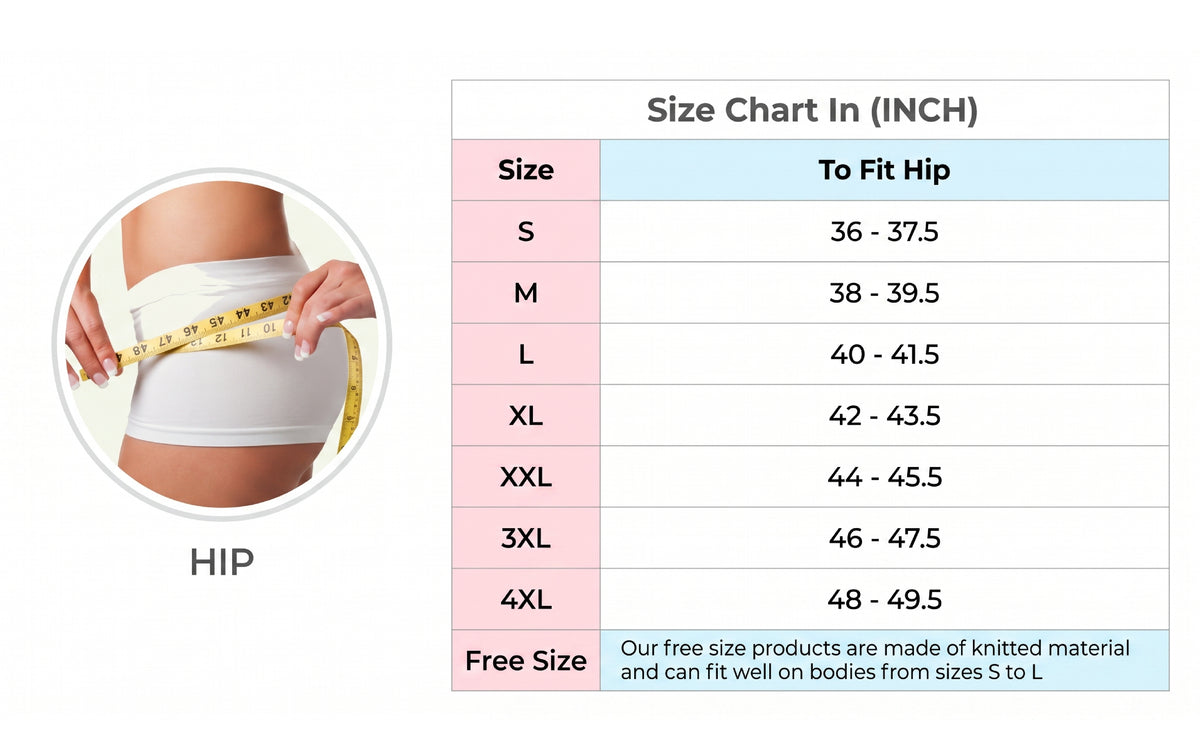 Panties Size Chart